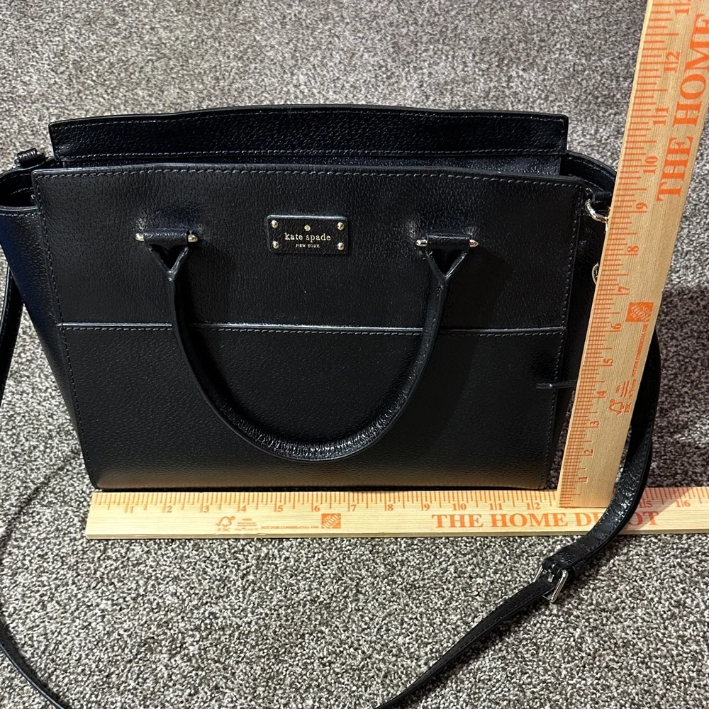 Kate Spade New York Lana Grove Street shoulder bag black detachable crossbody